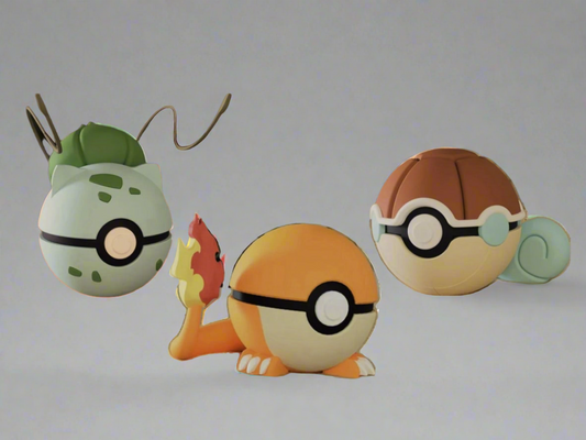 Pokébolas iniciais RED e BLUE