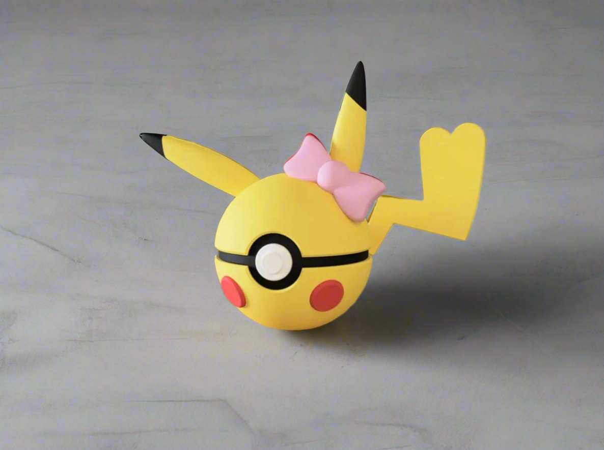 Pokébola Pikachu com laço #025