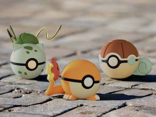 Pokébolas iniciais RED e BLUE
